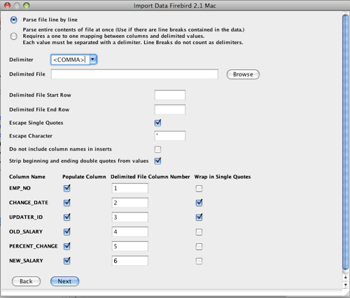 export data from firebird database to excel