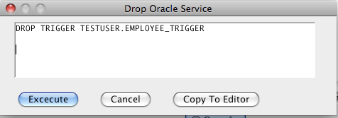 Oracle Drop Trigger