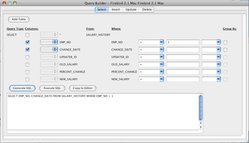 MS SQL Server SQL Query Builder