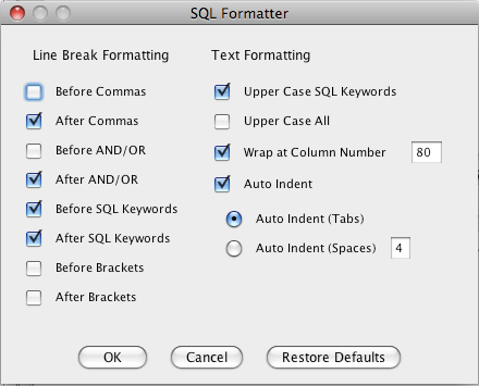 sql formatter