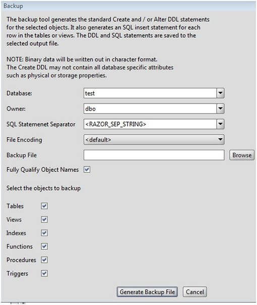 MS SQL Server Database Backup Tool