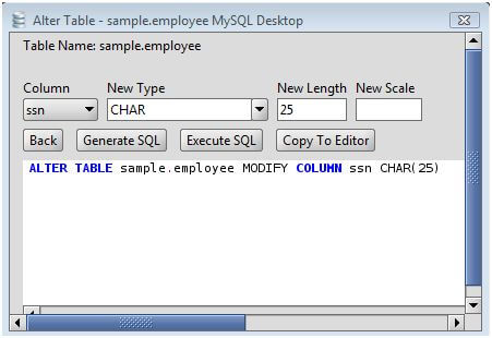 MySQL Change Column Type