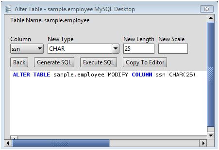 Mysql change column name