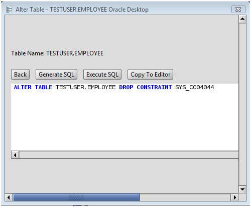 Oracle temporary table