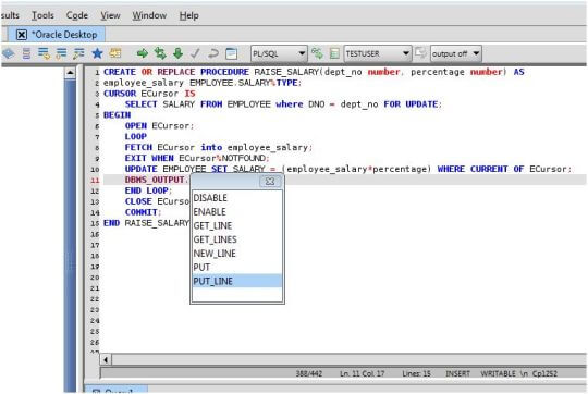 Oracle SQL PL/SQL Editor