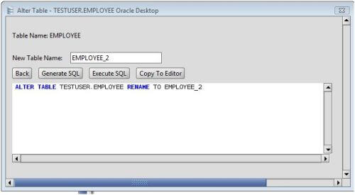 sql rename table