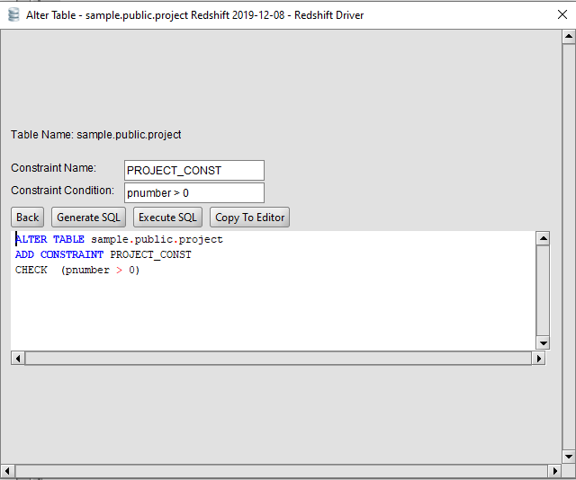 redshift alter table column size