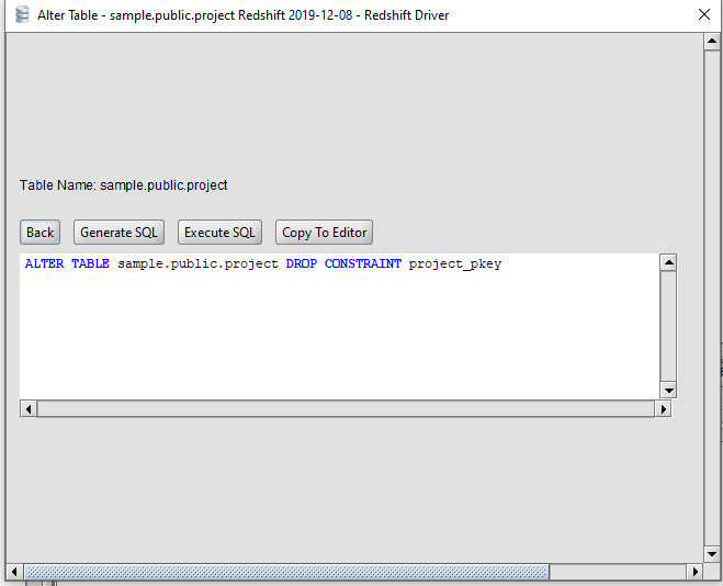 sort key in redshift