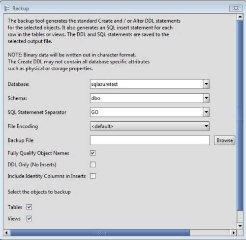 connect razorsql to my azure database